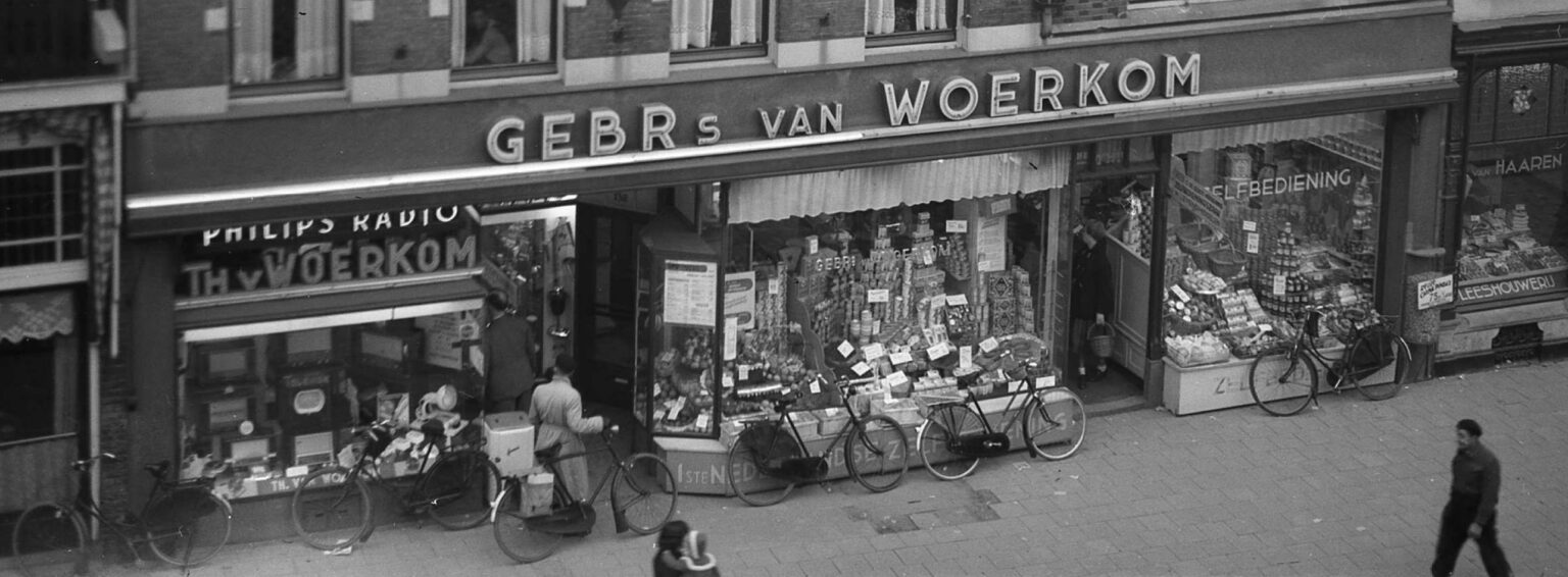 Historic Van Woerkom self-service store in Nijmegen